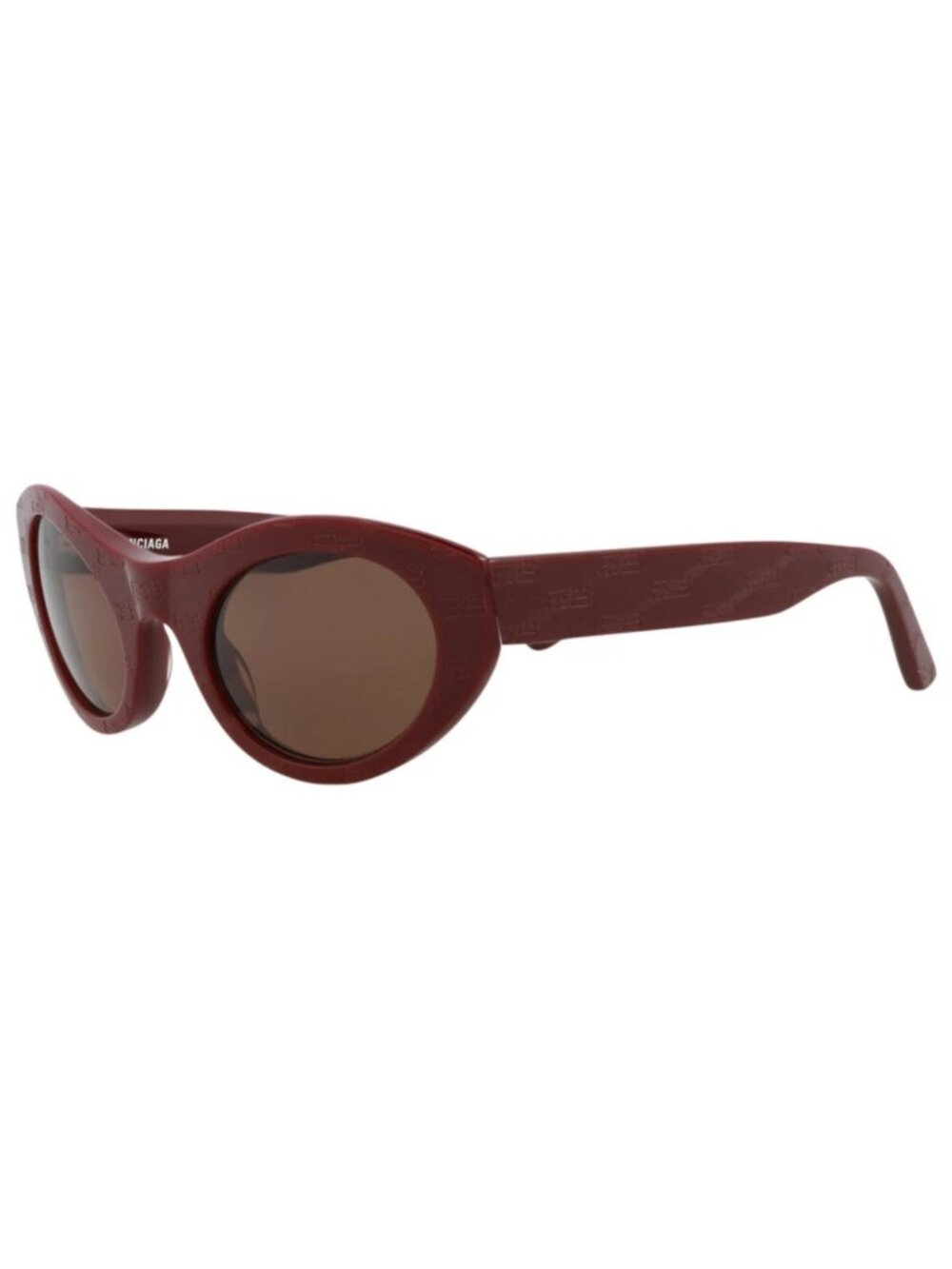 New Balenciaga Women's Sunglasses Cat Eye Acetate Frame Unisex Burgundy Burgundy